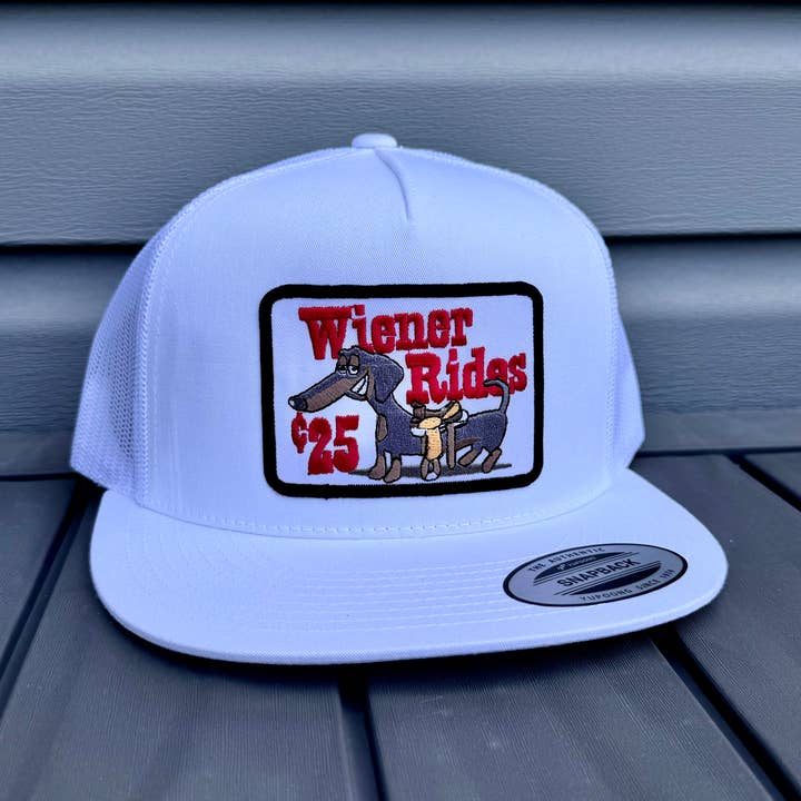 River Bent Hat Co. - Wholesale Trucker Hat - Unisex - Wiener Rides Snapback0