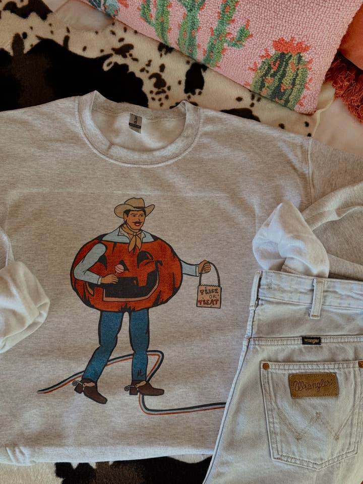 Western Vintage Babe - Vendita all'ingrosso Felpa stampata - Unisex - COSTUME DA COWBOY1