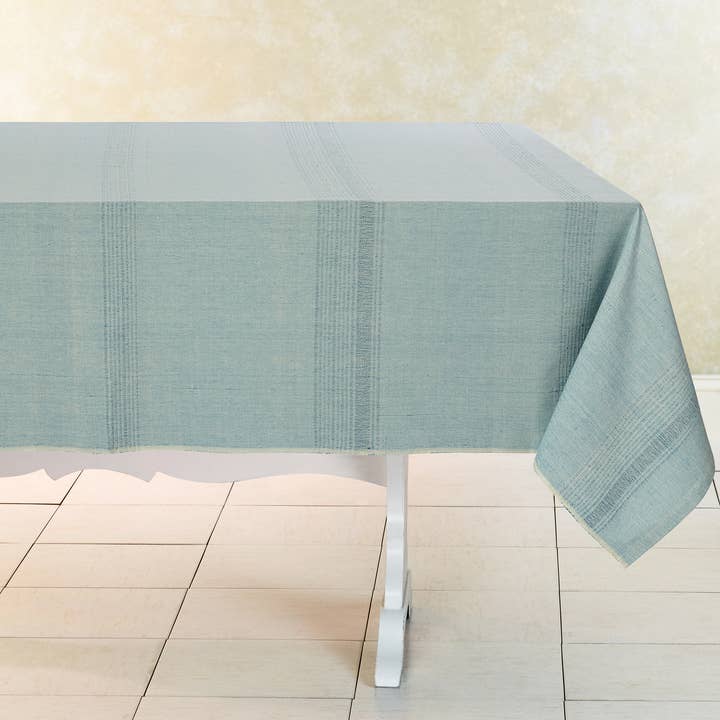 Baumwolltischdecke | Handgewebt Wacholderbeere | Fairer Handel für den Großhandel von Sustainable Threads