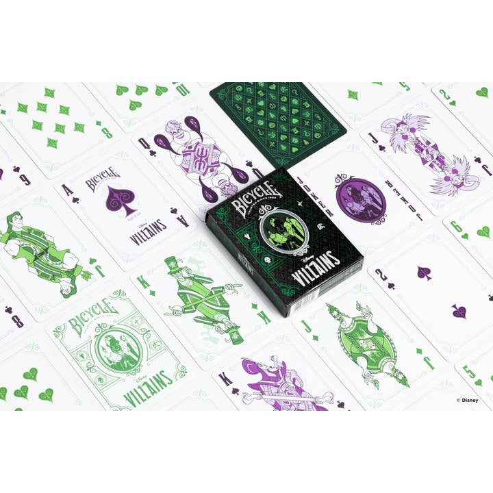 Cardshouse - Wholesale Playing Cards - Bicycle Disney Villains Green Playing Cards