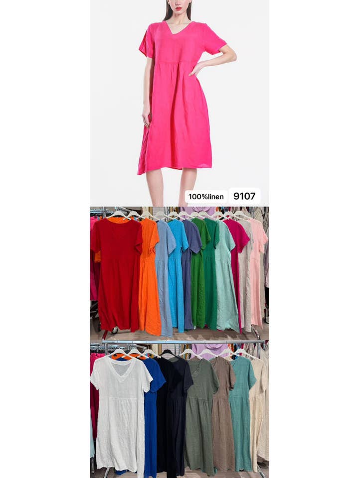 Cielo fashion - Wholesale Dress - Women's - linen dress1