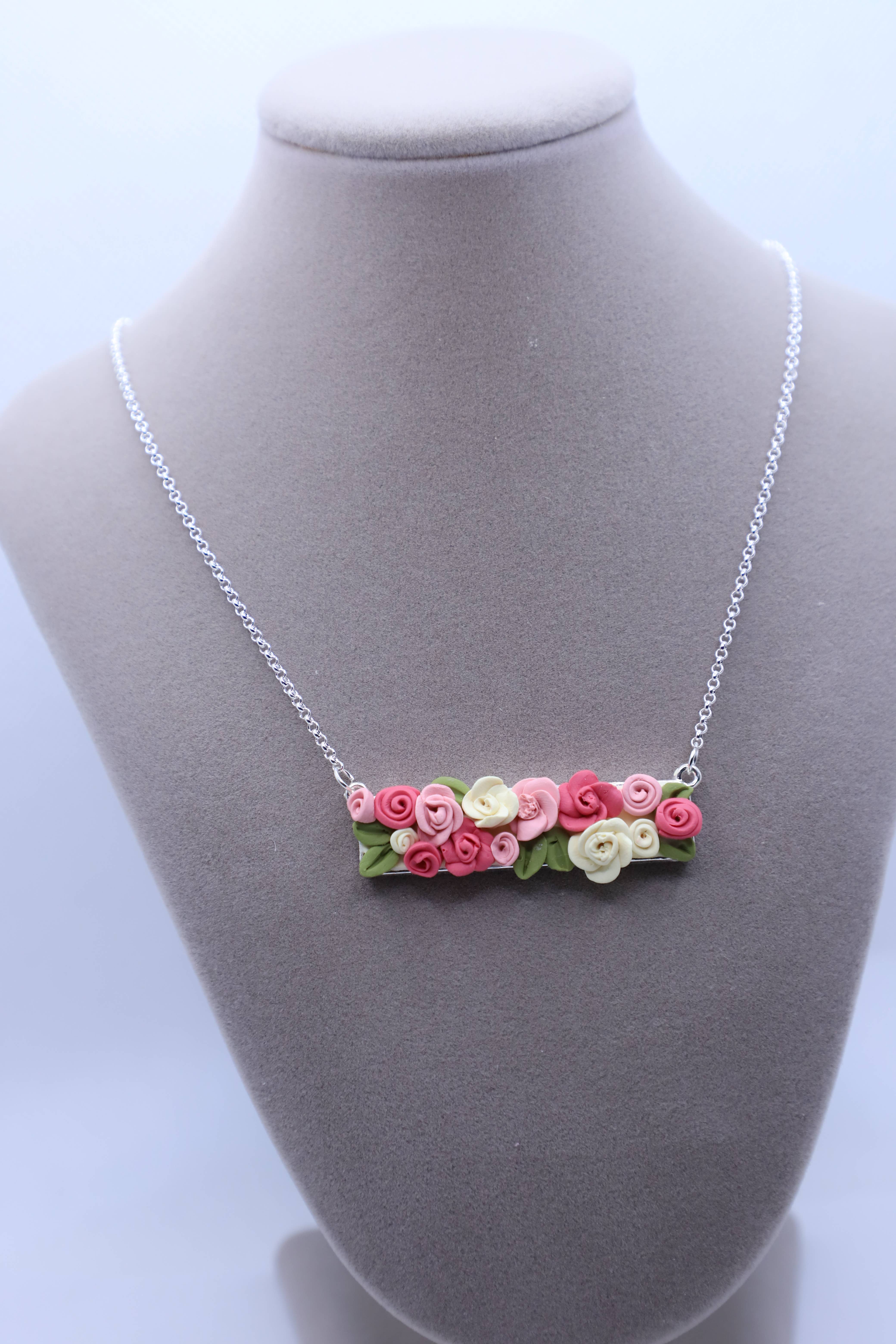 Irene and Xenia - Wholesale Pendant/Charm Necklace - Roses1