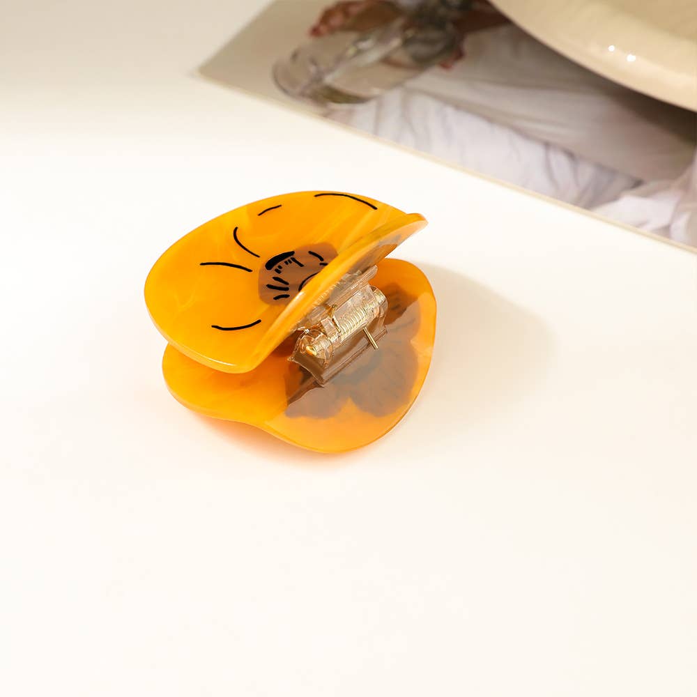 SOMETHING MINTY - Wholesale Hair Clip - Women's - Persimmon Fruit Hair Claw Clip2