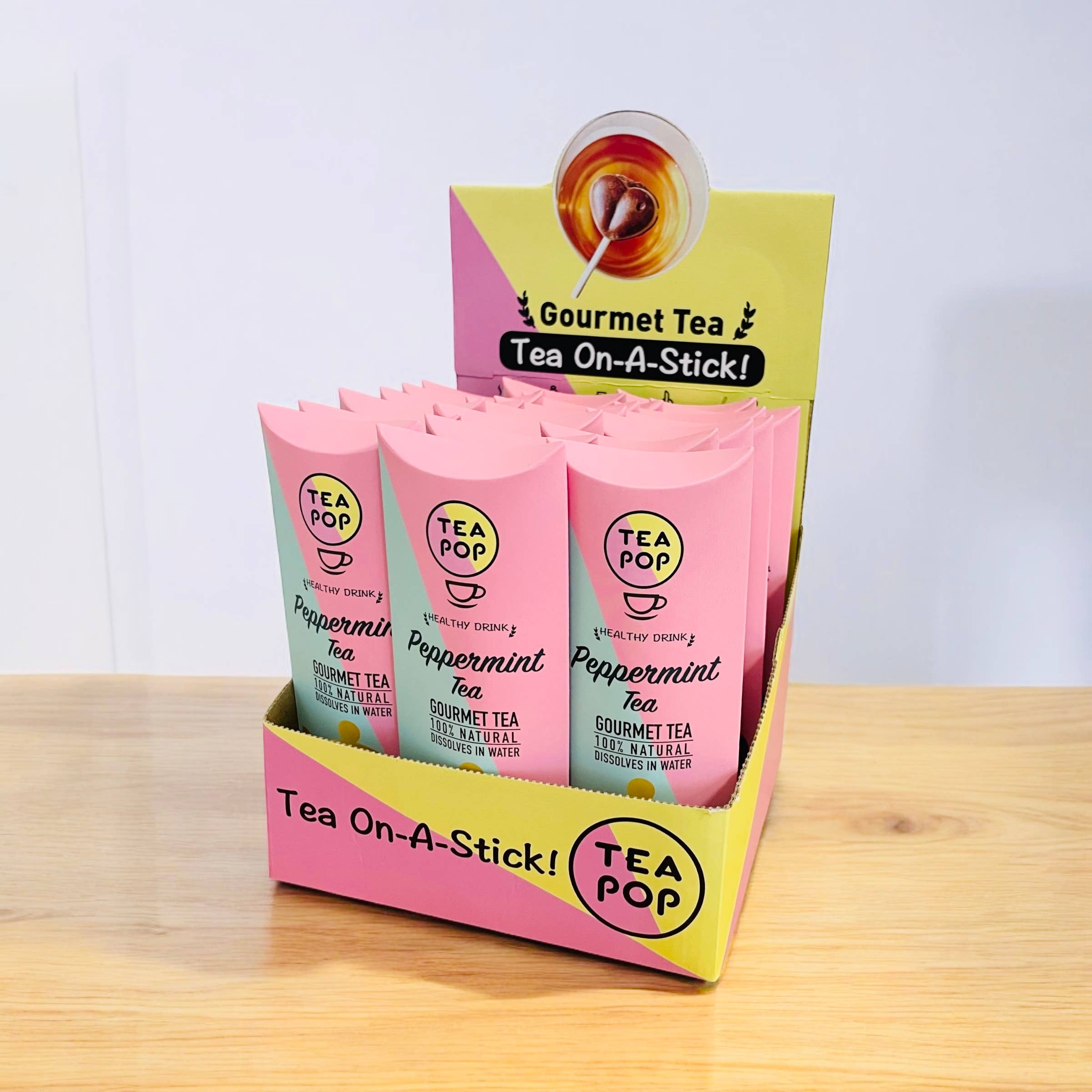 Northern Tea Company - Wholesale Tea Bags - Peppermint Gourmet TEA on-a-stick! (20x sticks tray)1