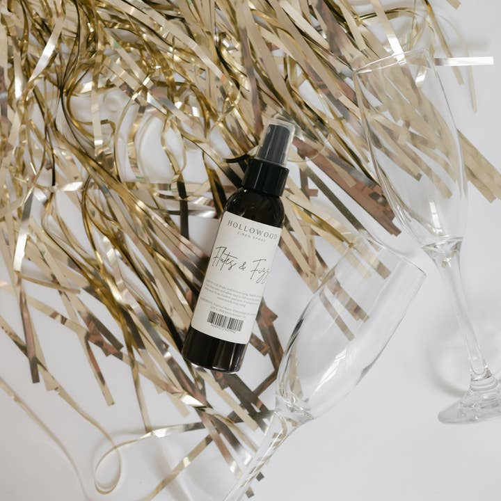FLUTES & FIZZ | CELEBRATION | SPRING | 4 OZ LINEN SPRAY for wholesale by HOLLOWOOD FRAGRANCE