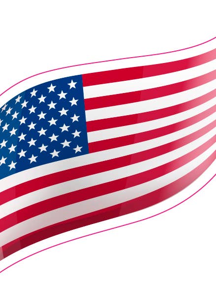 US Flag Sticker for wholesale by Inspire 360
