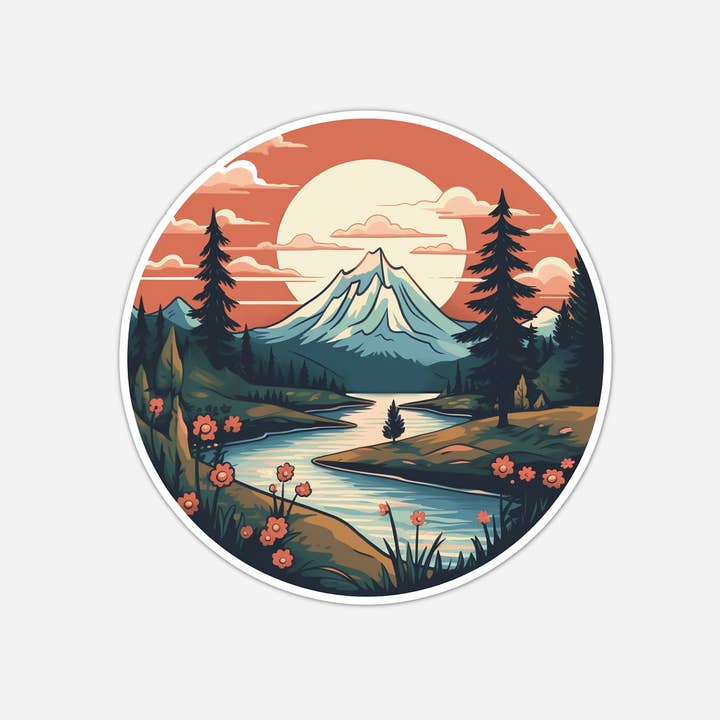 Adesivo in vinile Pacific Northwest 2 per la vendita all'ingrosso da parte di CMarie Northwest