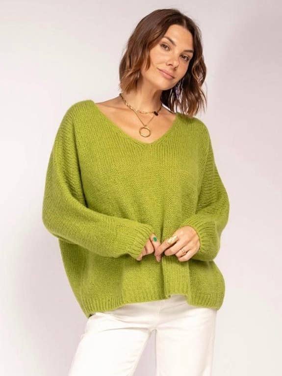 la maison des fibres naturelles - Wholesale Knit Sweater - Women's - sweater 2257 8% Wool 22% Mohair 30% Polyamid 40% Acryli