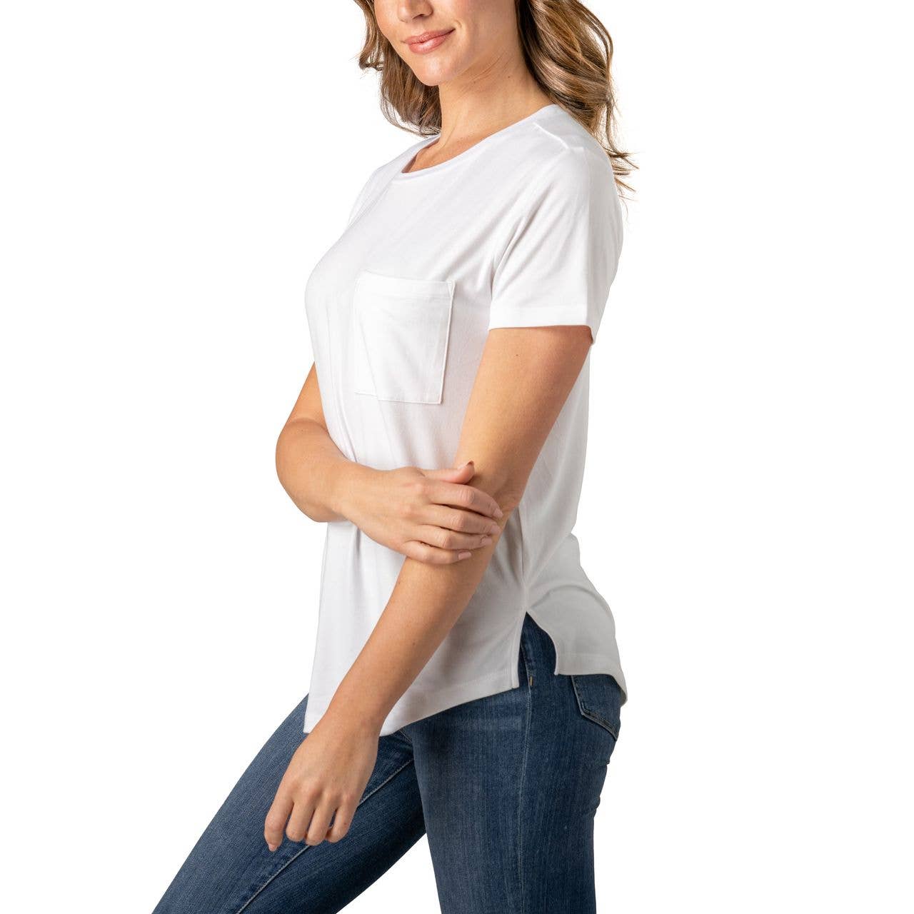 DM Merchandising - Wholesale T-Shirt - Women's - Allthreads Capsule Pocket Tee Open Stock7