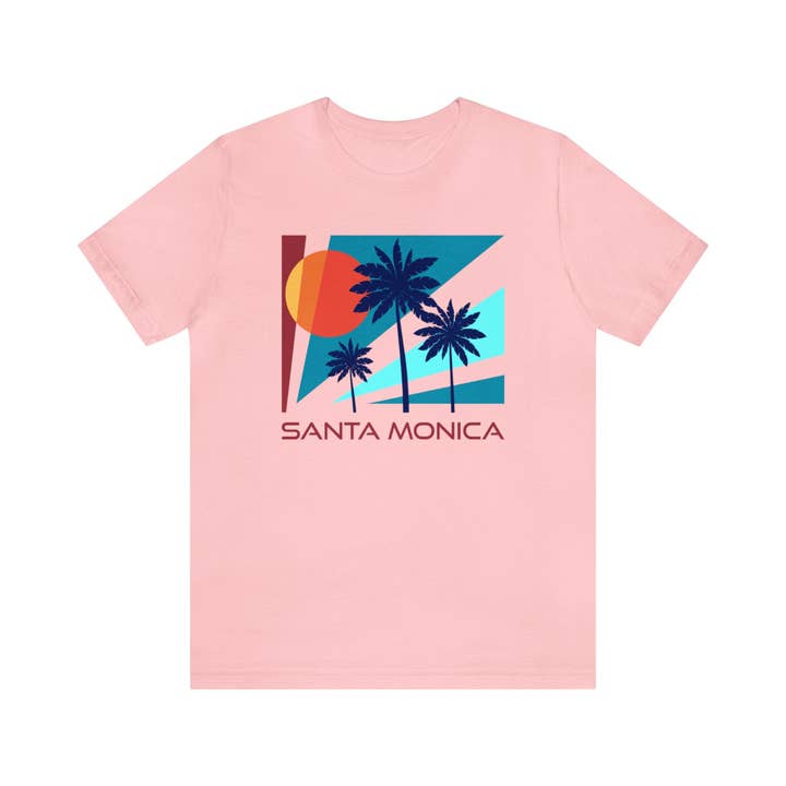 Hey Mountains - Wholesale Screen Printed T-Shirt - Unisex - Santa Monica, California T-Shirt - Unisex Santa Monica Shirt