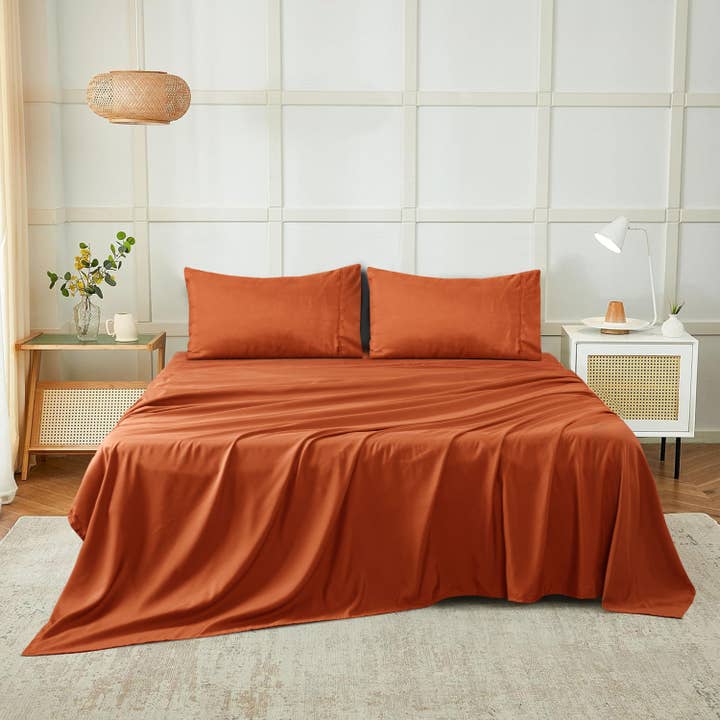 Cottonpassion_US - Wholesale Sheet Set - Sheet Set 4 Pcs Brushed Microfiber Deep Pocket Bed Sheet Set127
