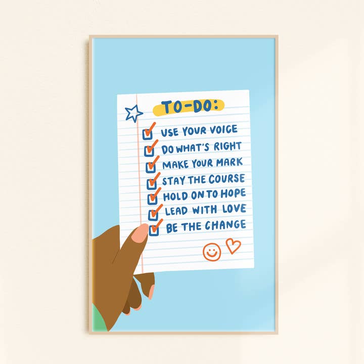 To-Do Poster for wholesale by Oh Happy Dani
