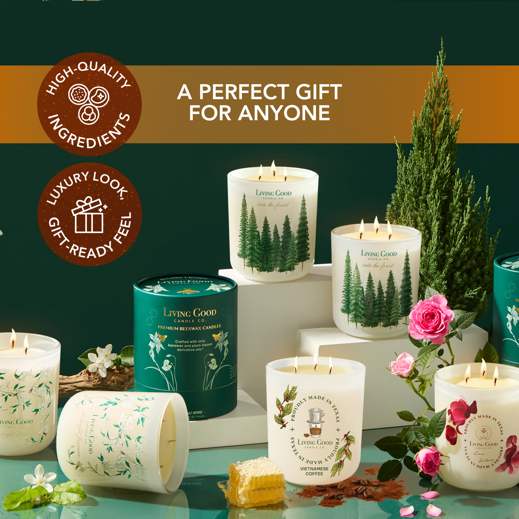 Living Good Candle Co. - Wholesale Jar/Filled Candle - Vietnamese Coffee - Beeswax Candle - Fresh Robusta Coffee6