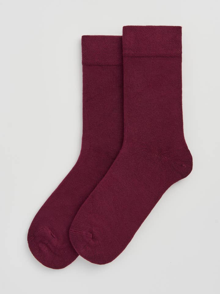 Dark Plum Bamboo Socks for wholesale by Pairs Socks