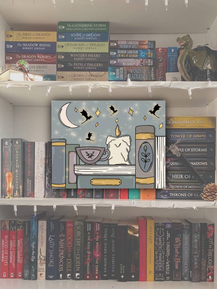 Autocolante Magical Fantasy Bookstack | Autocolante Bookish Fantasy por atacado de BareBookish