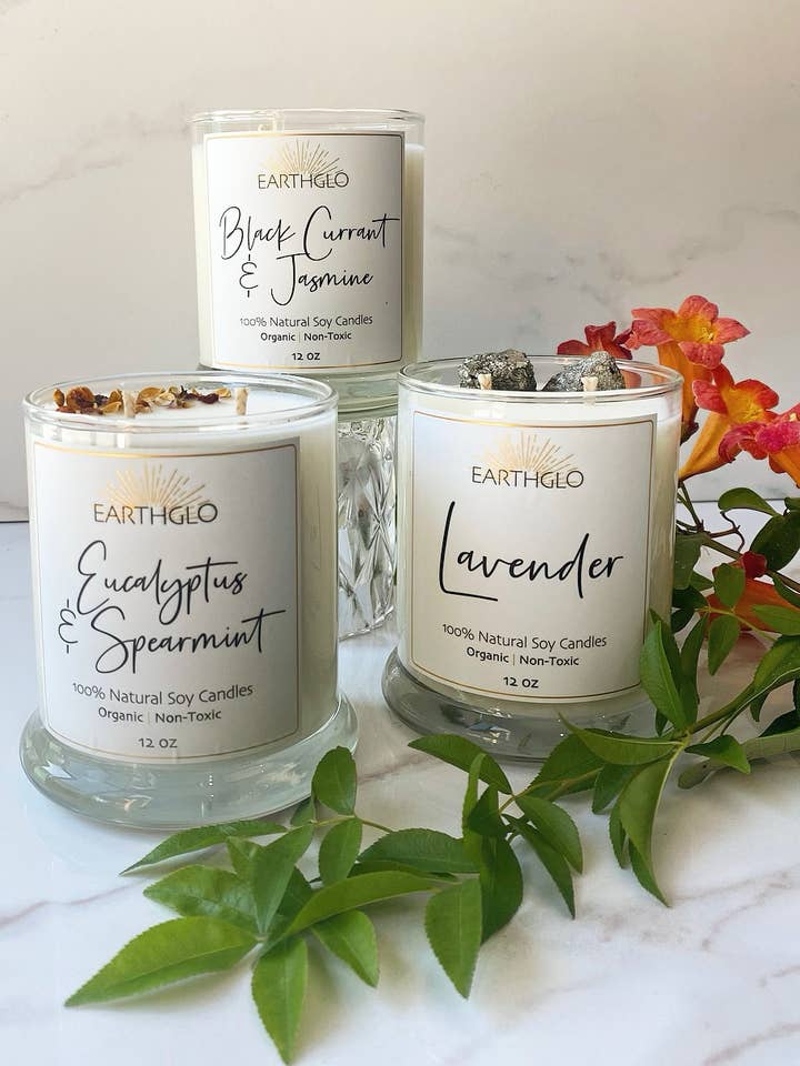 12oz glass jar for wholesale by Earthglo