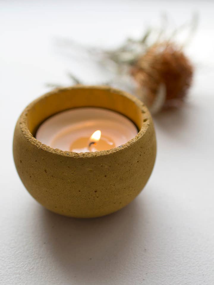 Concrete Pot / Planter / Tea Light Candle Holder for wholesale by Gemwelove
