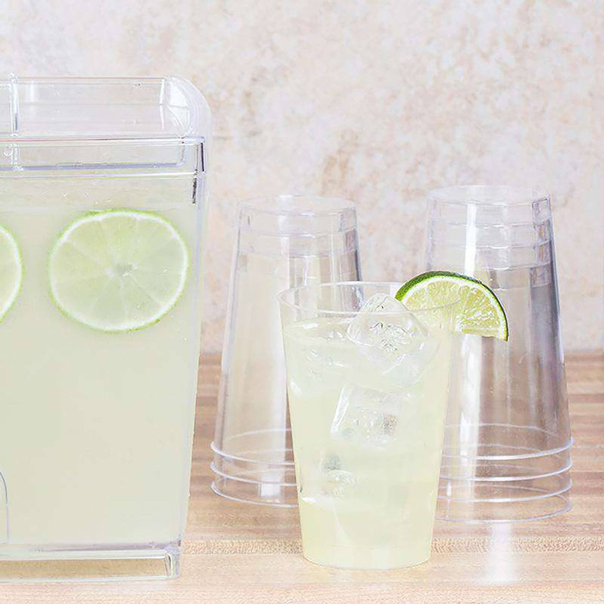 Smarty had a Party - Wholesale Disposable Cup - 12 oz. Crystal Clear Plastic Disposable Party Cups - 60 pcs8