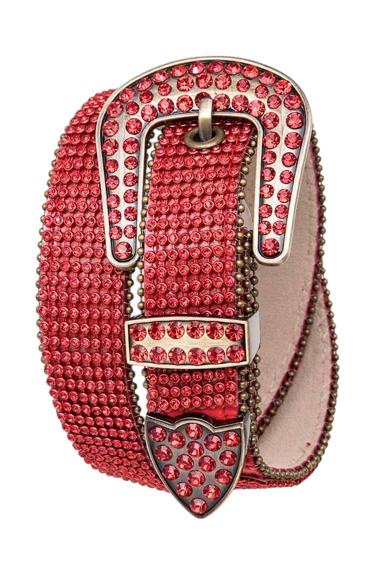 Rope & Spurs - Wholesale Belt - Kids - Kids Size Full Stone Leather Belt1