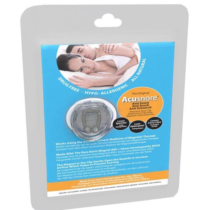 My Wholesale Warehouse - Wholesale Sleep/Eye Mask - Acusnore Anti Snore Magnetic Nose Clip
