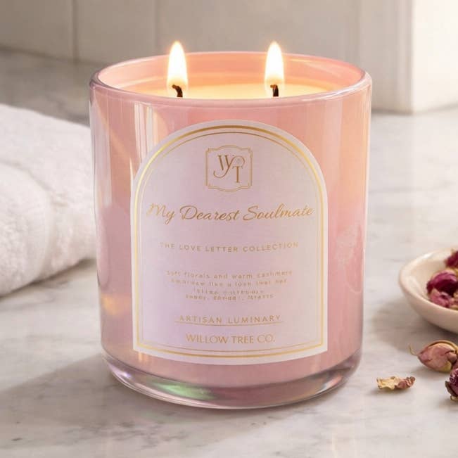 The Willow Tree Co - Wholesale Jar/Filled Candle - My Dearest Soulmate Luminary0