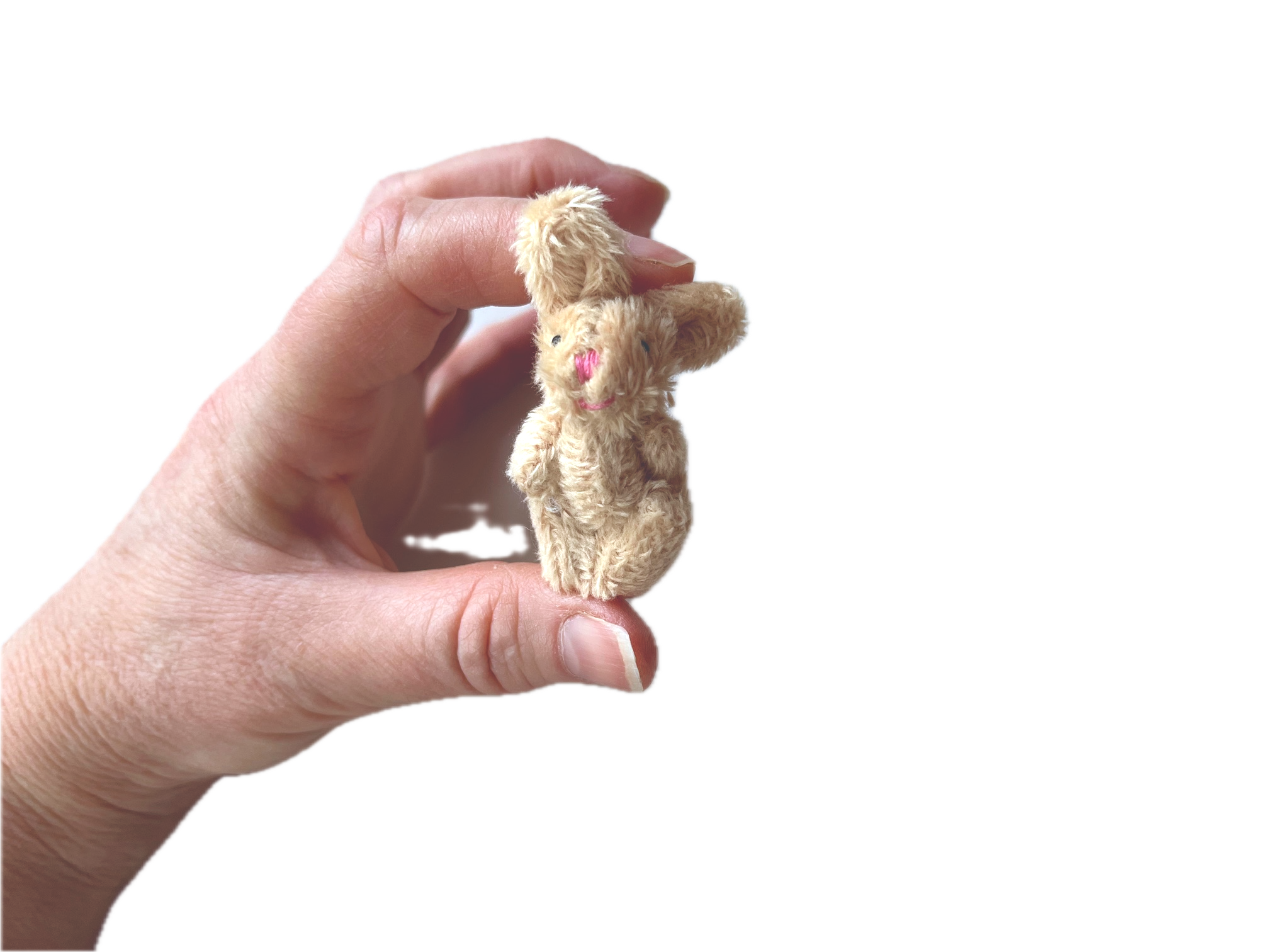 The Gifted Rat - Wholesale Stuffed/Plush Toy - Kids & Baby - Tiny Beige Stuffed Bunny Rabbit  3