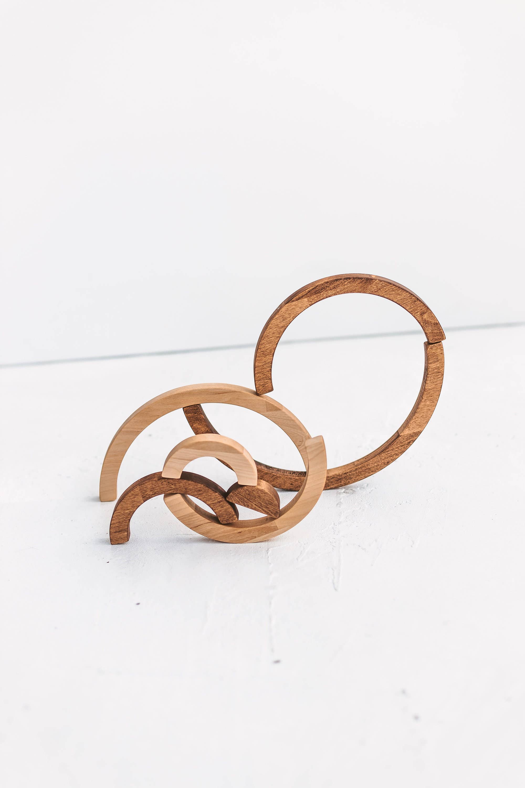 Woodinout - Wholesale Wood Toy - Kids - Grimm's rainbow wooden stacking toy2