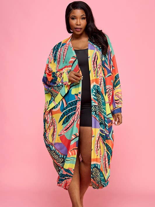 Namatt Design – wholesale Kimono – Women's – Regular Mesh Long Sleeve Kimono Cardigan