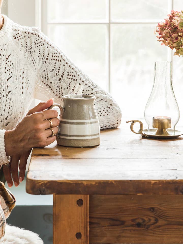 Yellowware Mug for wholesale by Farmhouse Pottery