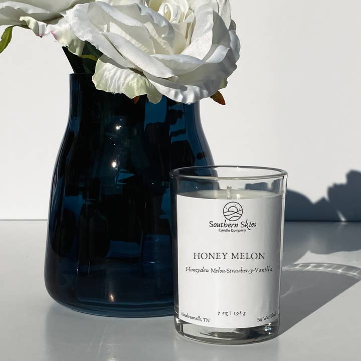 Honung Melon Soy Ljus för wholesale av Southern Skies Candle Company