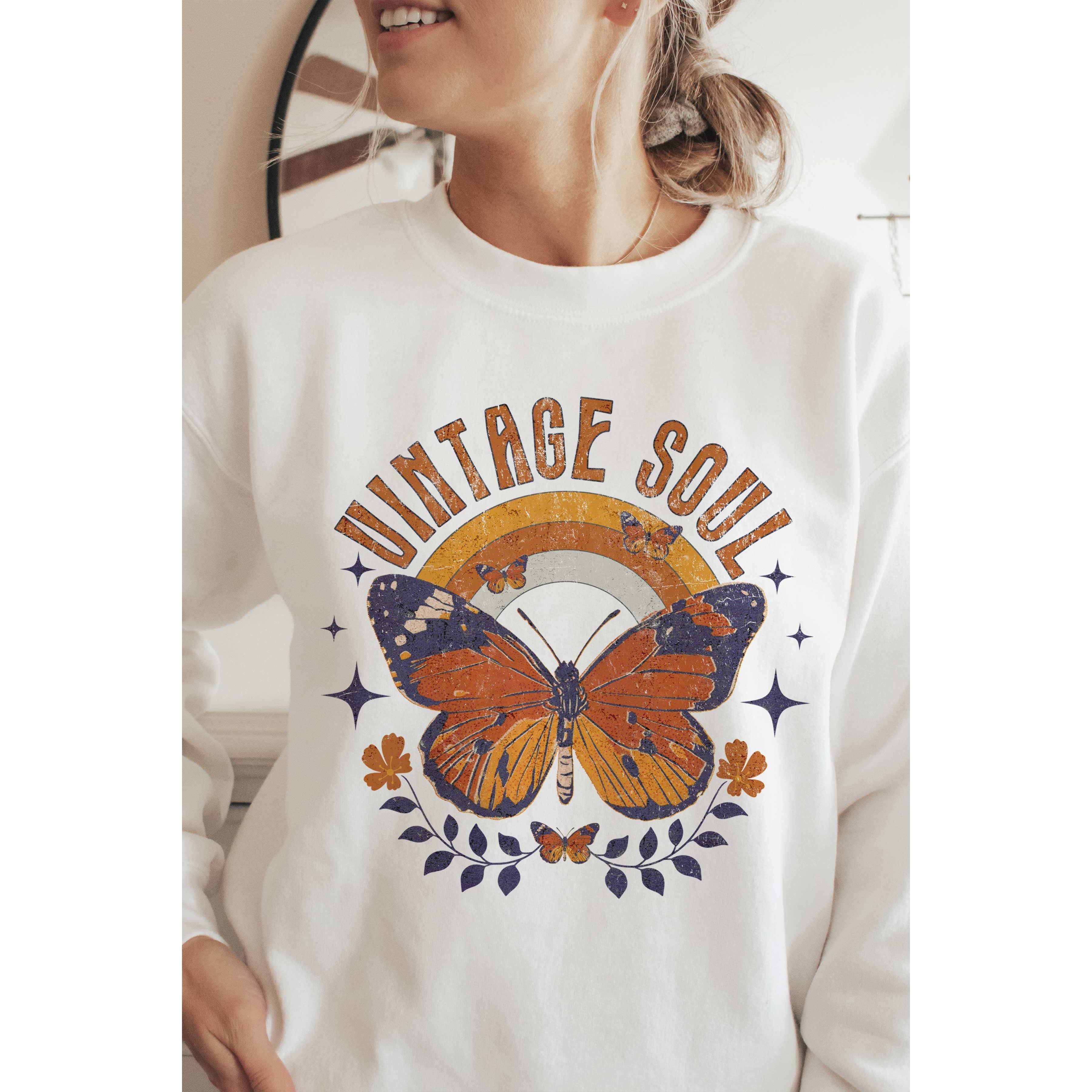 A. BLUSH CO – Großhandel Sweatshirt mit Grafikdruck – Damen – VINTAGE SOUL Sweatshirt mit Grafik0