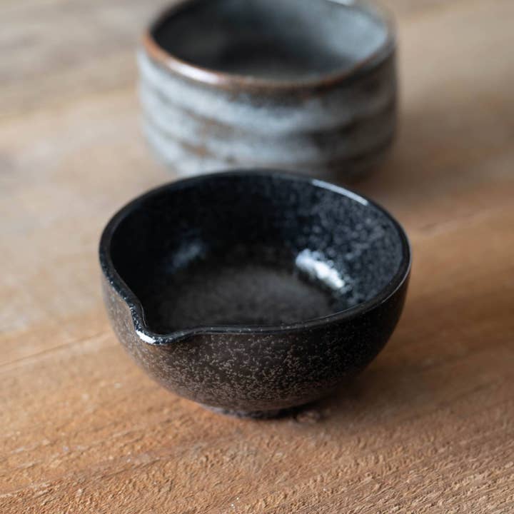 Japanse Kurochirashi Kom met Tuit 13cm voor wholesale door Yamani