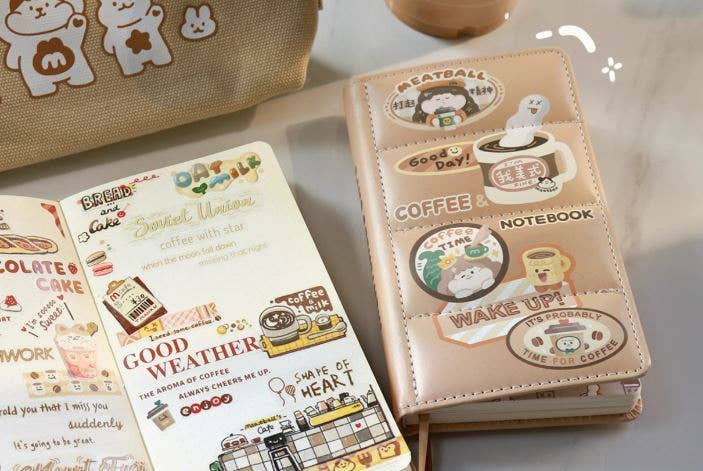MIC & MIM Premium Paper Shop - Wholesale Journal/Diary - Meatball | Diary Undated Coffee Series1