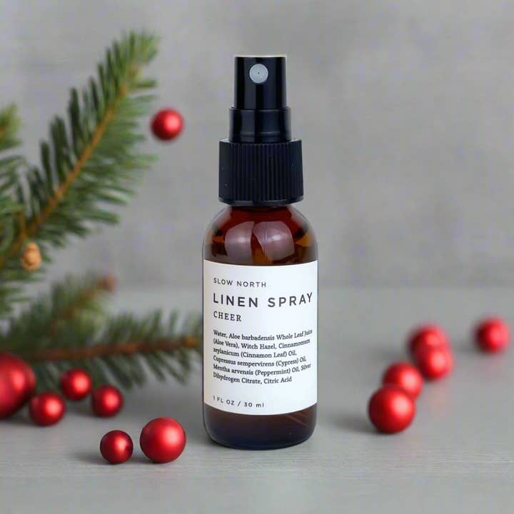 Slow North - Wholesale Linen Spray - Mini Linen Spray - Cheer - Holiday 20251