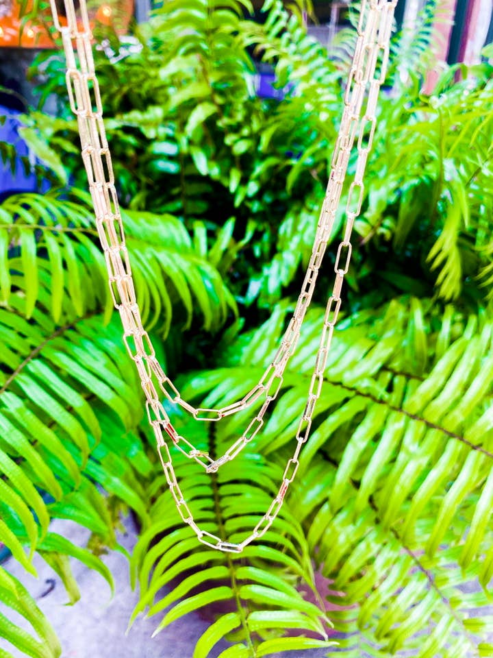 Triple Threat (Paper Clip Chain) for wholesale by La Moda Mask