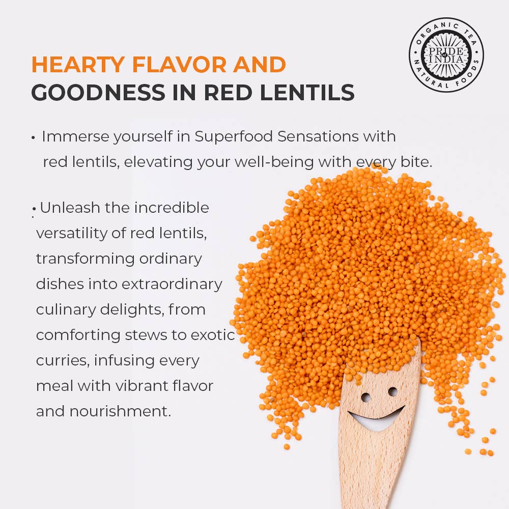 PRIDE INDIA BRANDS - Wholesale Beans - Split Red Masur Lentils5