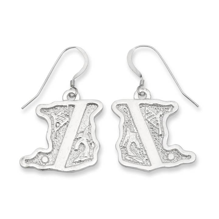 Trinidad Kaart 925 Sterling Zilveren Oorbellen voor wholesale door Better Jewelry