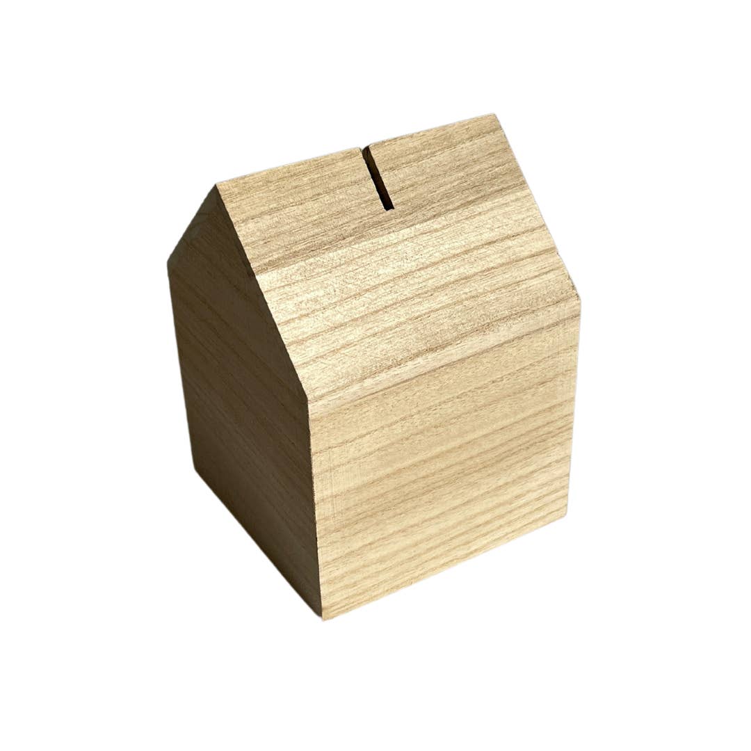 Kinderkoffertjes.nl - Wholesale Money/piggy bank - Wooden PIGGY BANK cottage