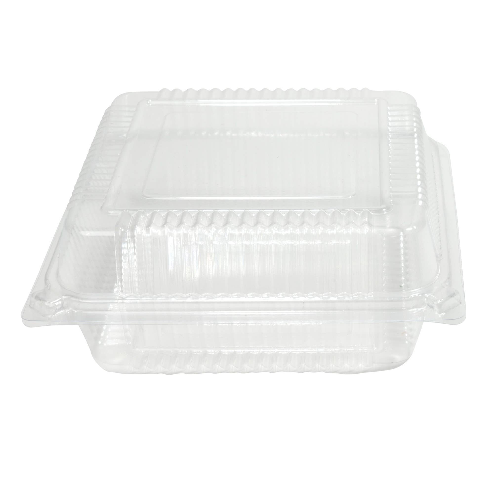 Portofino International Trading, USA - Wholesale Food Storage Container - Plastic Hinged Container 60pc/bag - Clear1