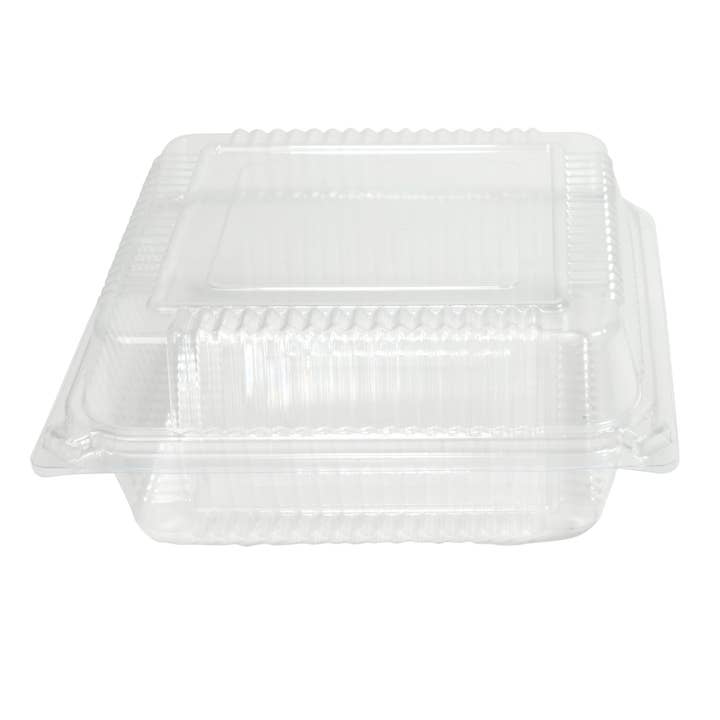 Portofino International Trading, USA - Wholesale Food Storage Container - Plastic Hinged Container 60pc/bag - Clear1