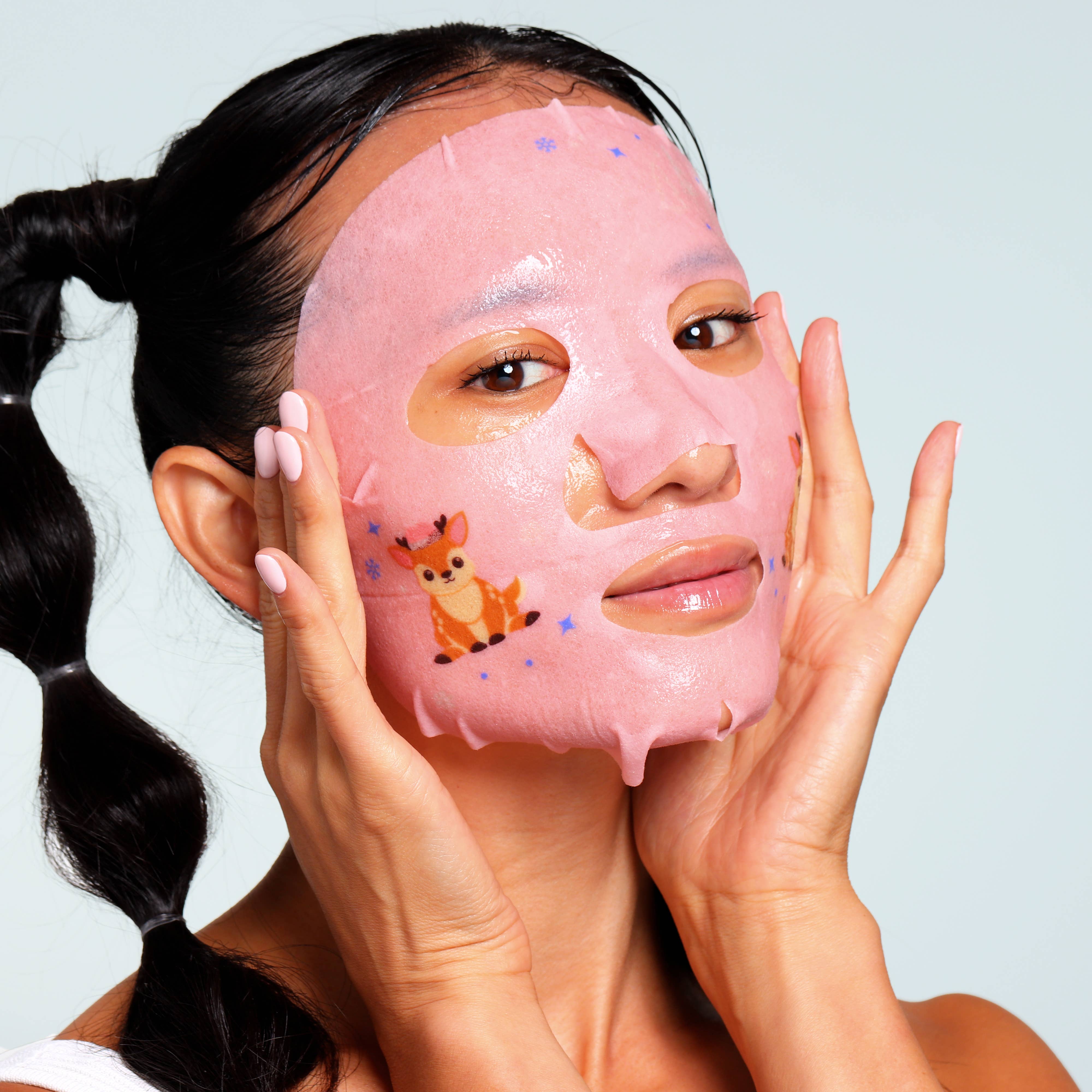 My Spa Life - Wholesale Skincare face mask - Christmas Holiday Winter Wonder Animal Facial Mask Gift Set4