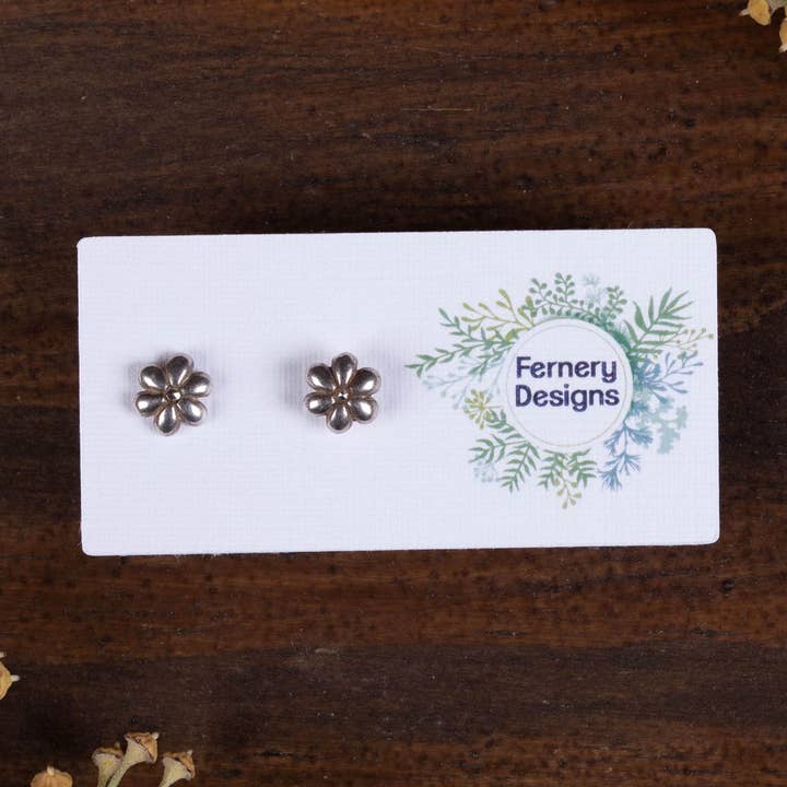 Custom Printed Small Stud Earring Display Cards for wholesale by Fernery Designs