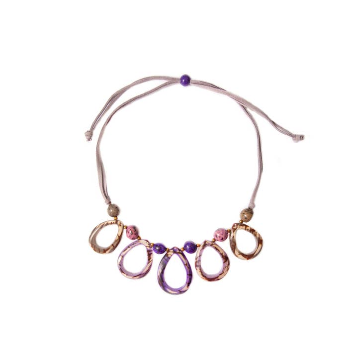 Organic Tagua Jewelry - Wholesale Bib Necklace - Collins Necklace