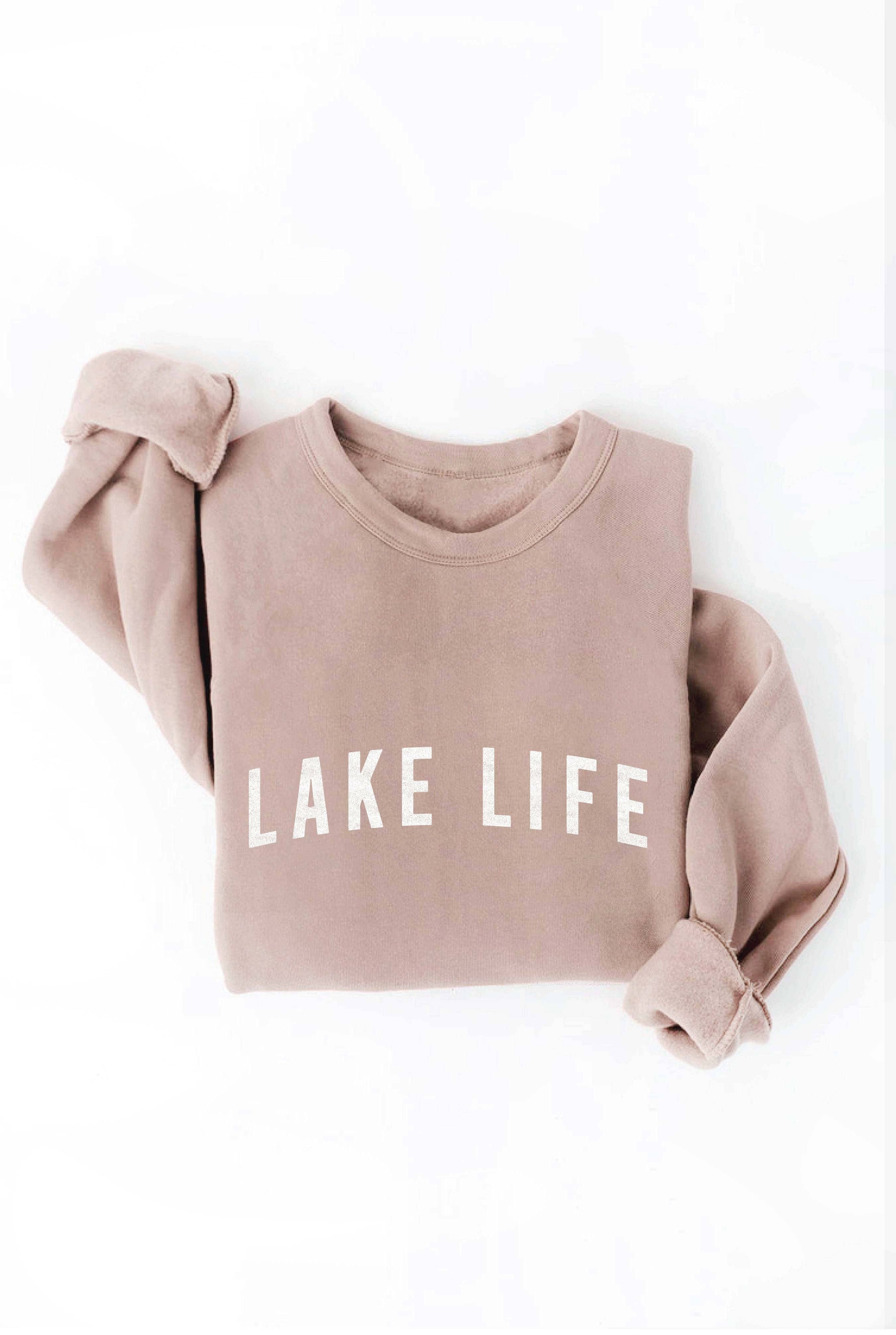 OAT COLLECTIVE - Wholesale Graphic Sweatshirt - Women's - LAKE LIFE Graphic Sweatshirt8