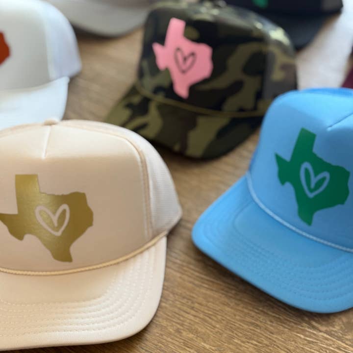 House of Shan, INC - Wholesale Trucker Hat - Women's - Heart of Texas Trucker8