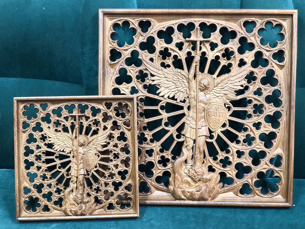 KozakWorkshop – Engroshandel 3D-vægkunst – Ærkeenglen Michael kristen håndlavet dekoration personlig gave9