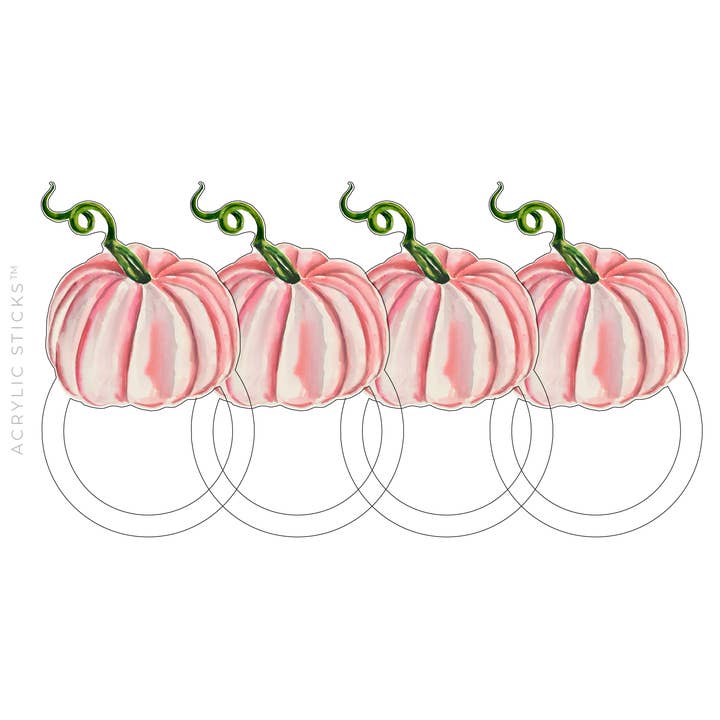 PINK GOURD ACRYLIC NAPKIN RINGS for wholesale by XO ACRYLICS | ACRYLIC STICKS