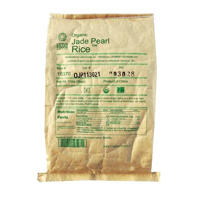 Lotus Foods – wholesale Ris – Ekologisk Jade Pearl Rice™ - 11 # bulk