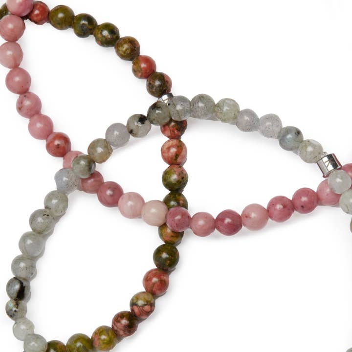 KARMA YOGA SHOP - Wholesale Jewelry Set - Set of 3 “Heart Healing” Mini Bracelets3