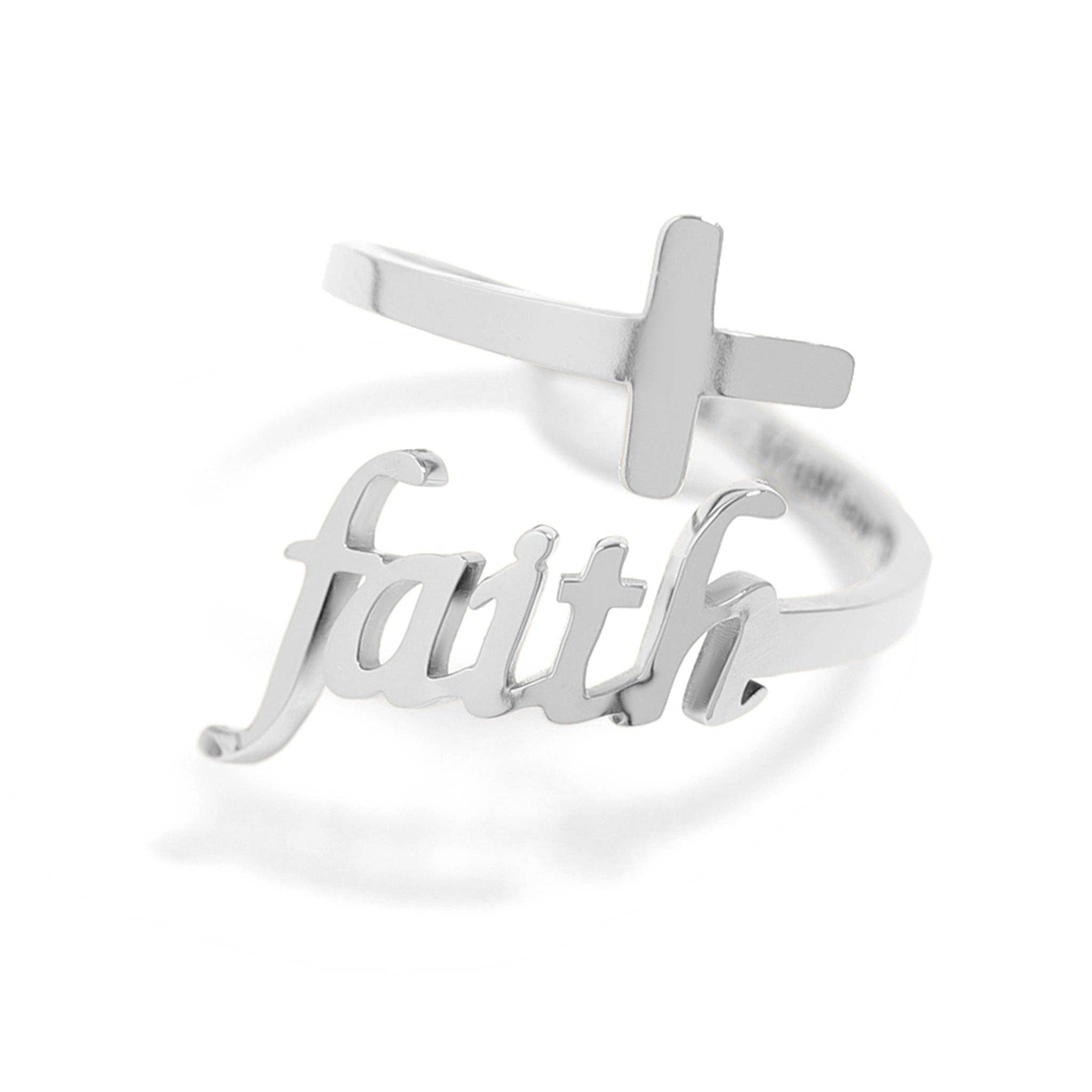 WJW – wholesale Cocktail/statement ring – 18K Gold PVD Adjustable "Faith" Ring7